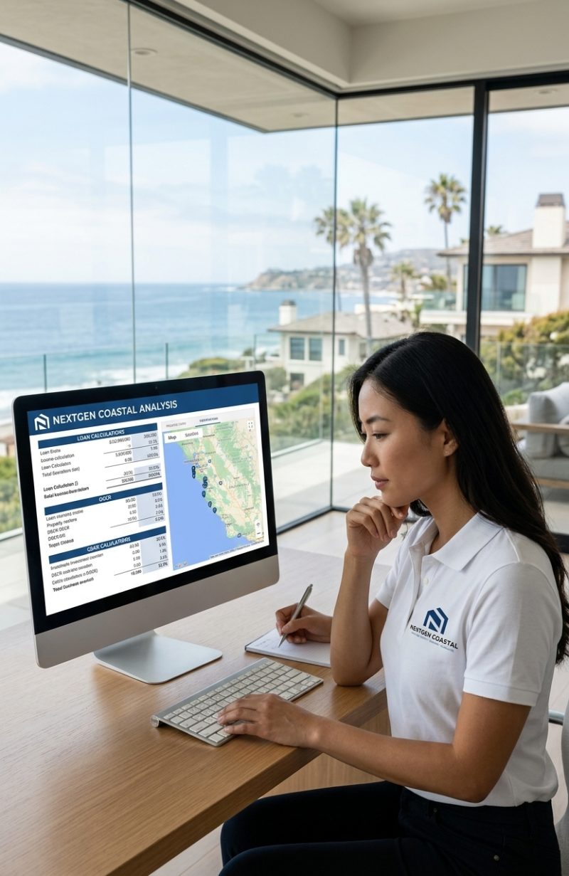 Modern coastal California investment property building