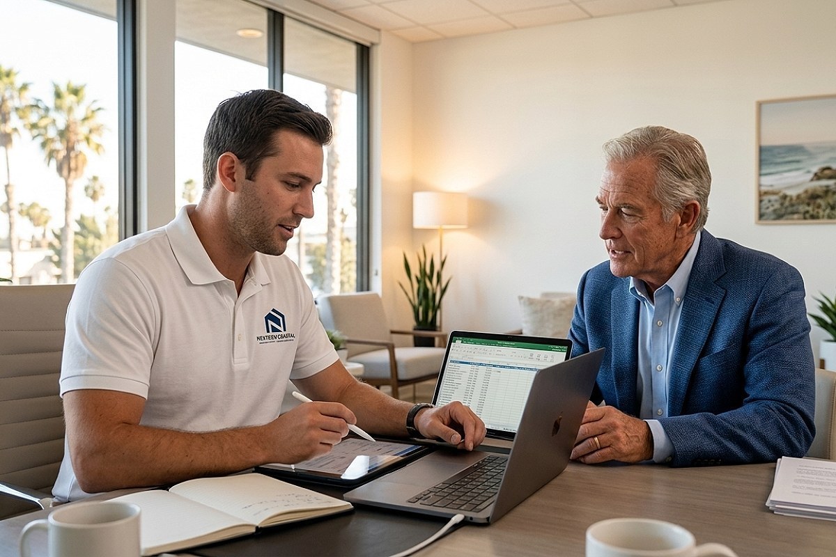 Your current manager holds your rent for two weeks. We, California property management Orange County by NextGen Coastal