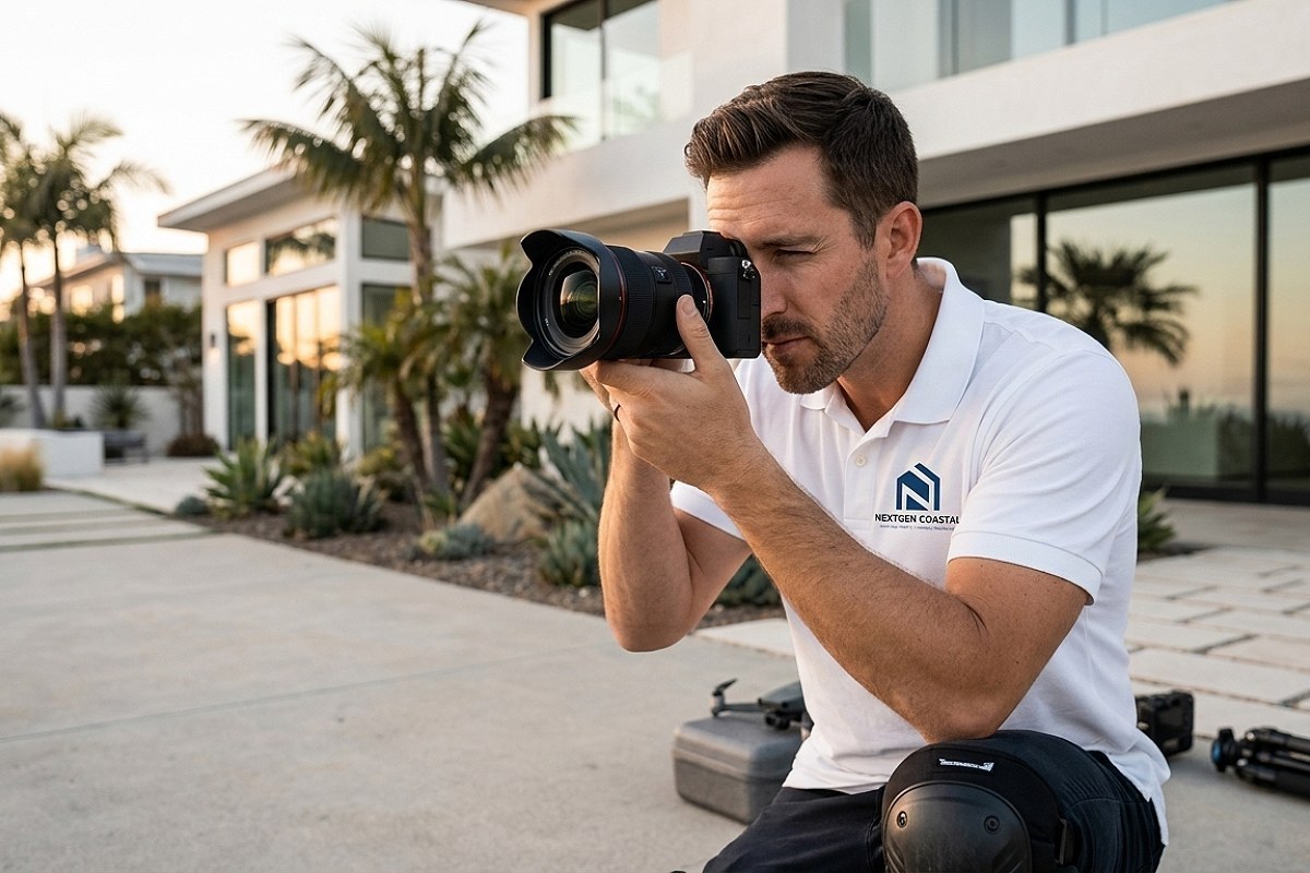 NextGen Coastal listing photographer capturing a coastal California rental, California property management Orange County