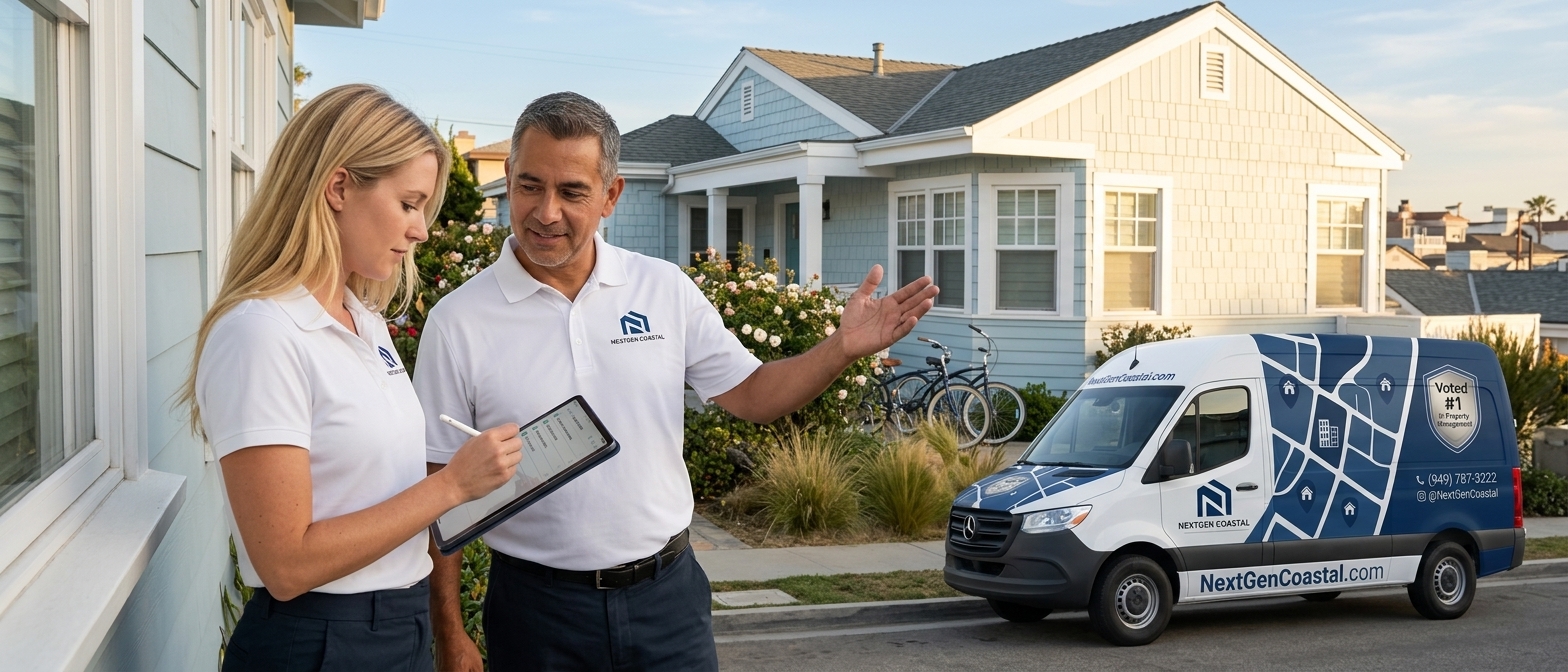 Hermosa Beach property management by NextGen Coastal, rental property managers on the job