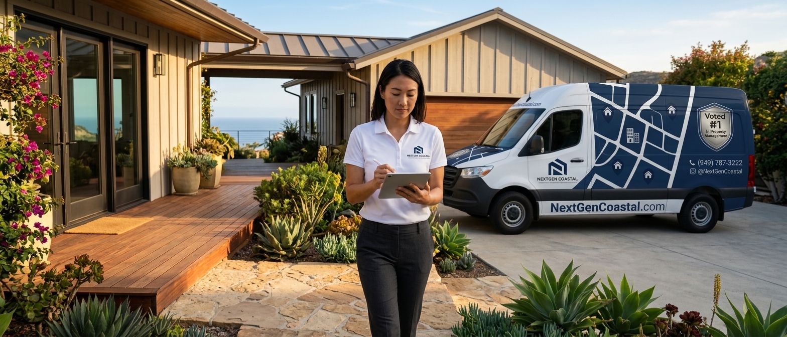 Malibu property management by NextGen Coastal, rental property managers on the job