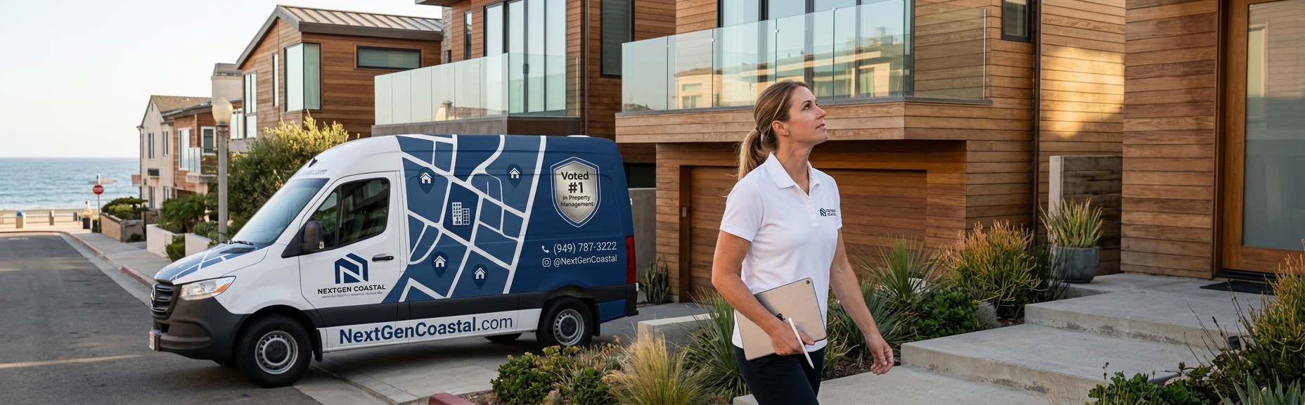 Manhattan Beach property management by NextGen Coastal, rental property managers on the job