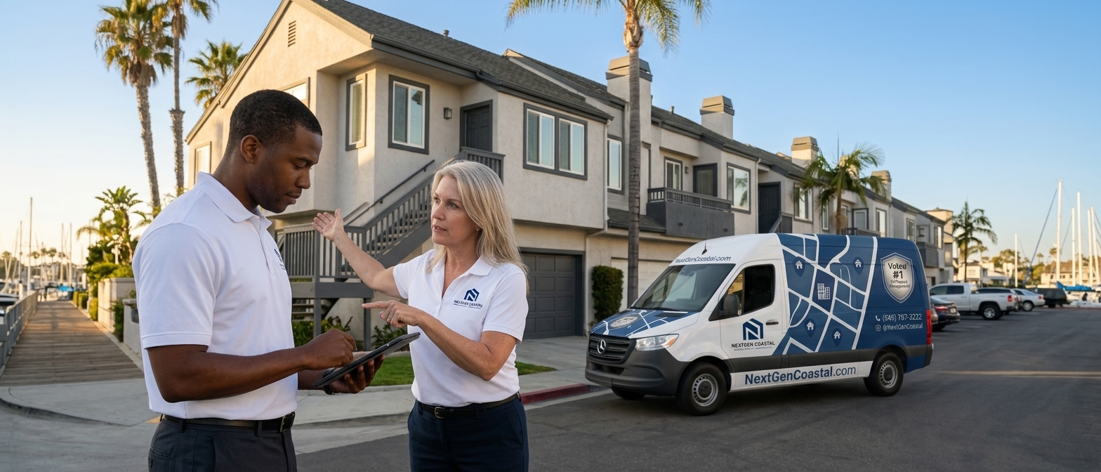 Marina del Rey property management by NextGen Coastal, rental property managers on the job