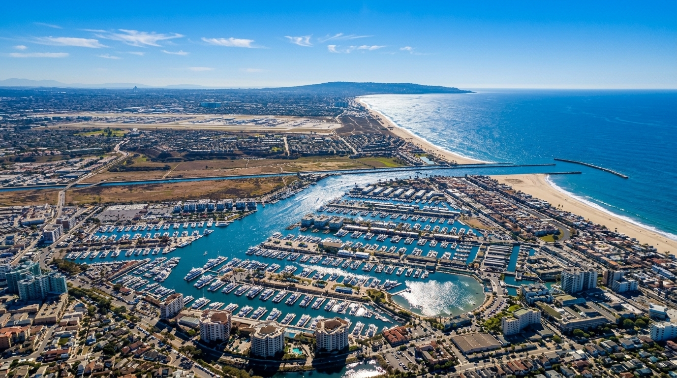 Marina del Rey, California rental market, coastal property scene