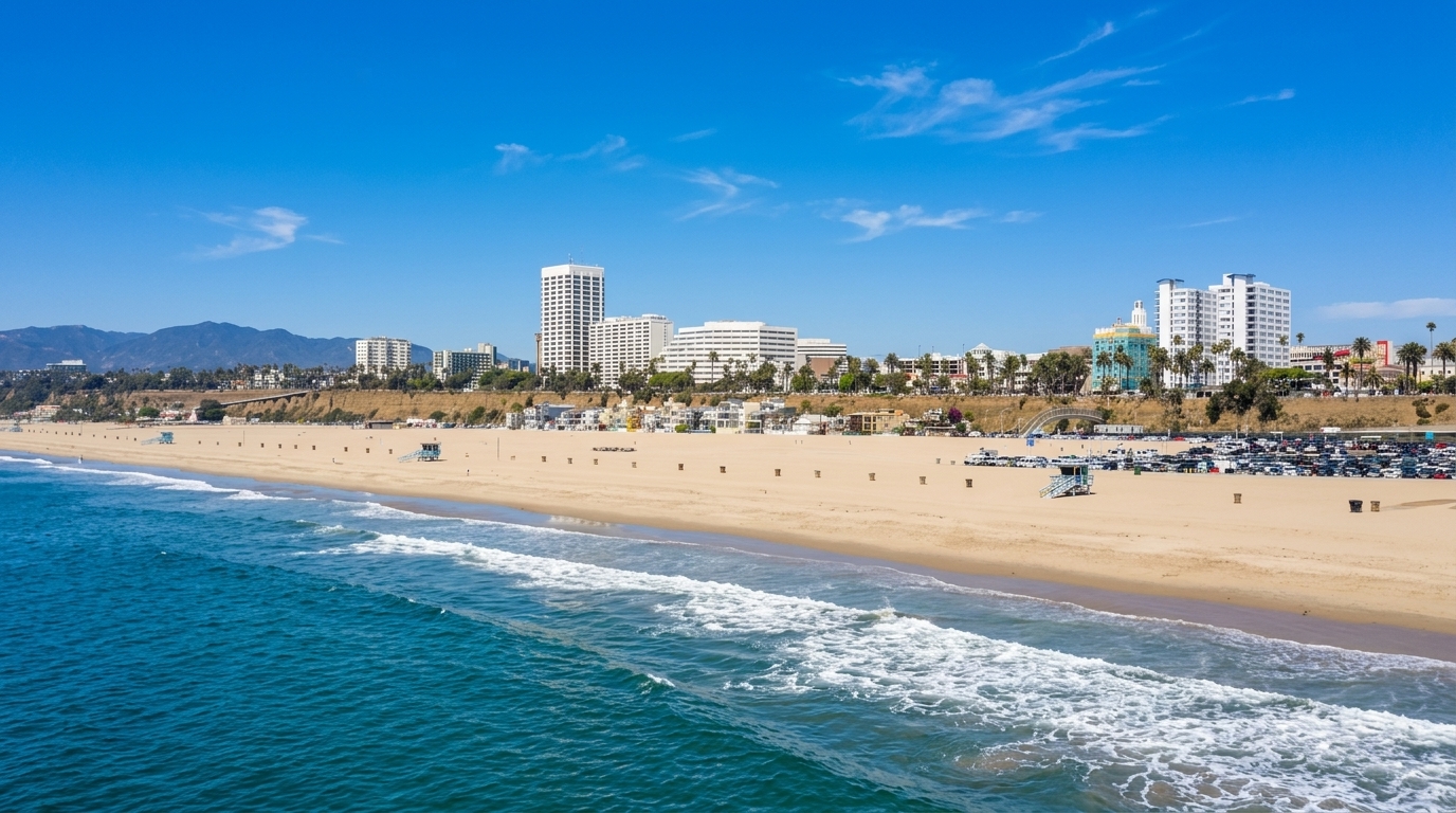 Santa Monica, California rental market, coastal property scene