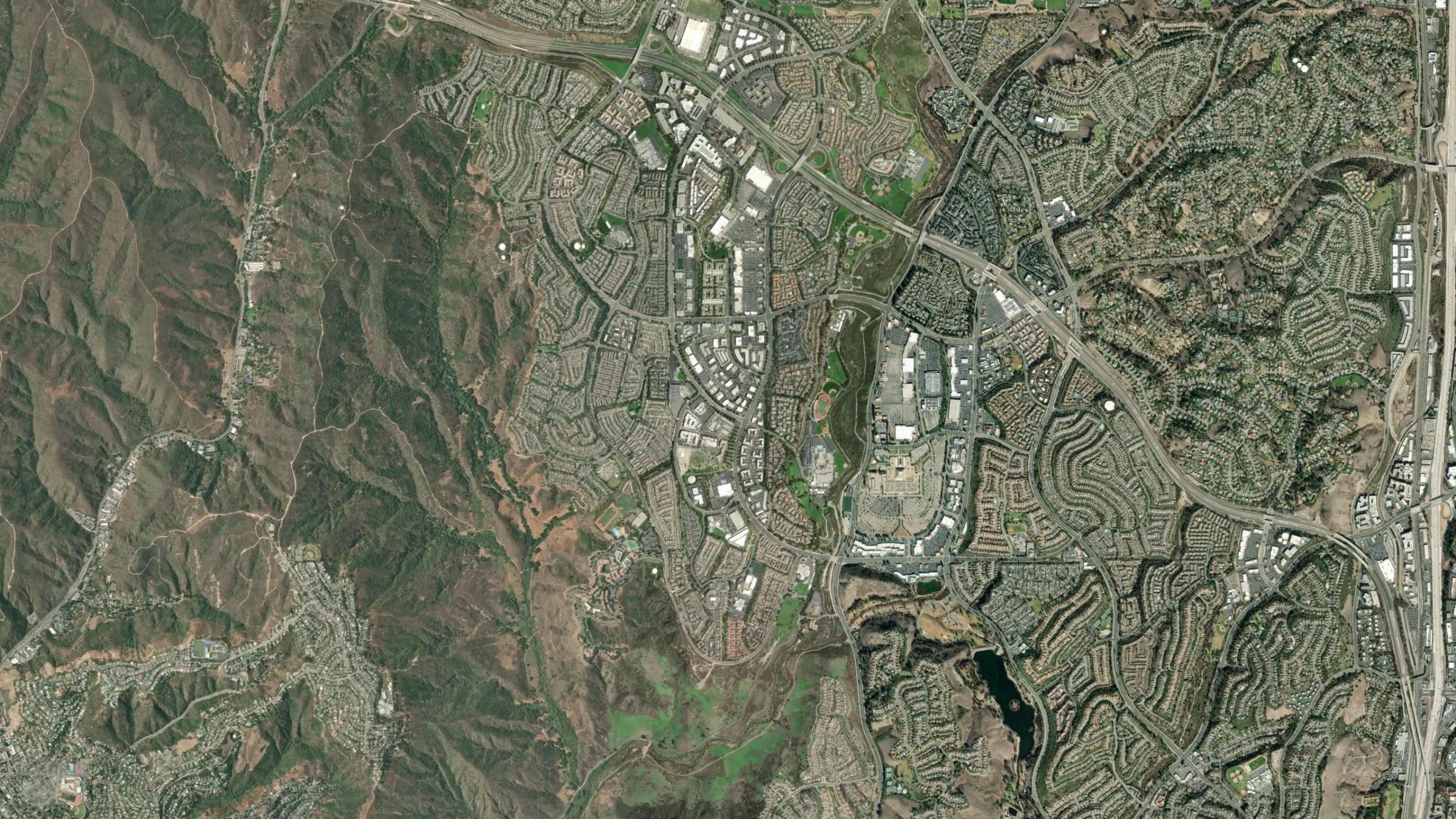 Aerial view of Aliso Viejo, Orange County, coastal California property management by NextGen Coastal at fees from 3.9%