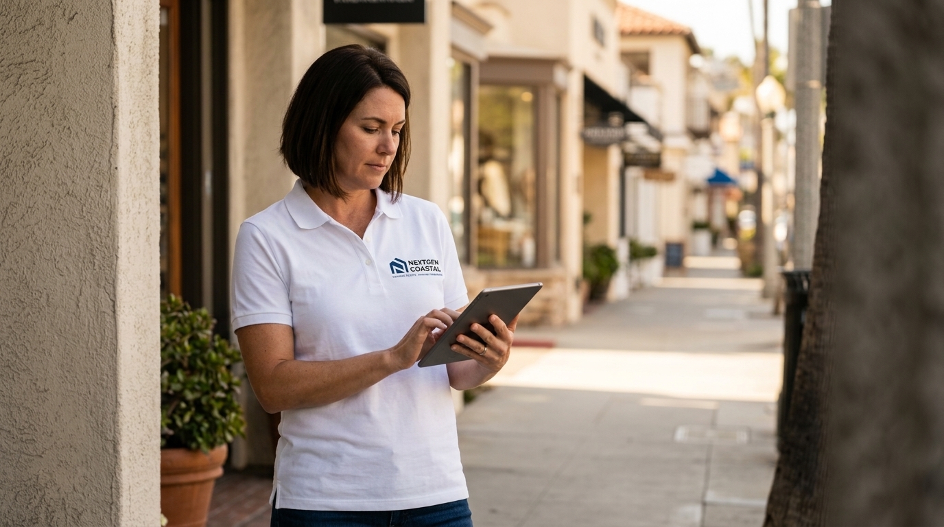 Downtown / Village neighborhood in Laguna Beach, California, Walkable downtown with galleries, restaurants, and premium rental units