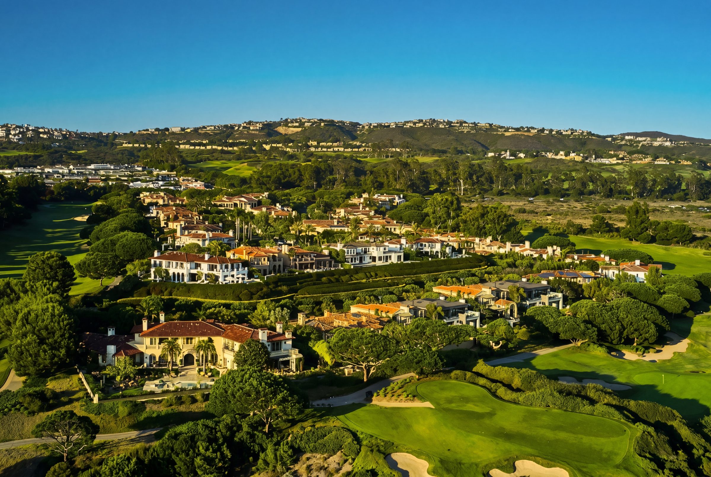 Aerial view of Newport Coast, Orange County, coastal California property management by NextGen Coastal at fees from 3.9%