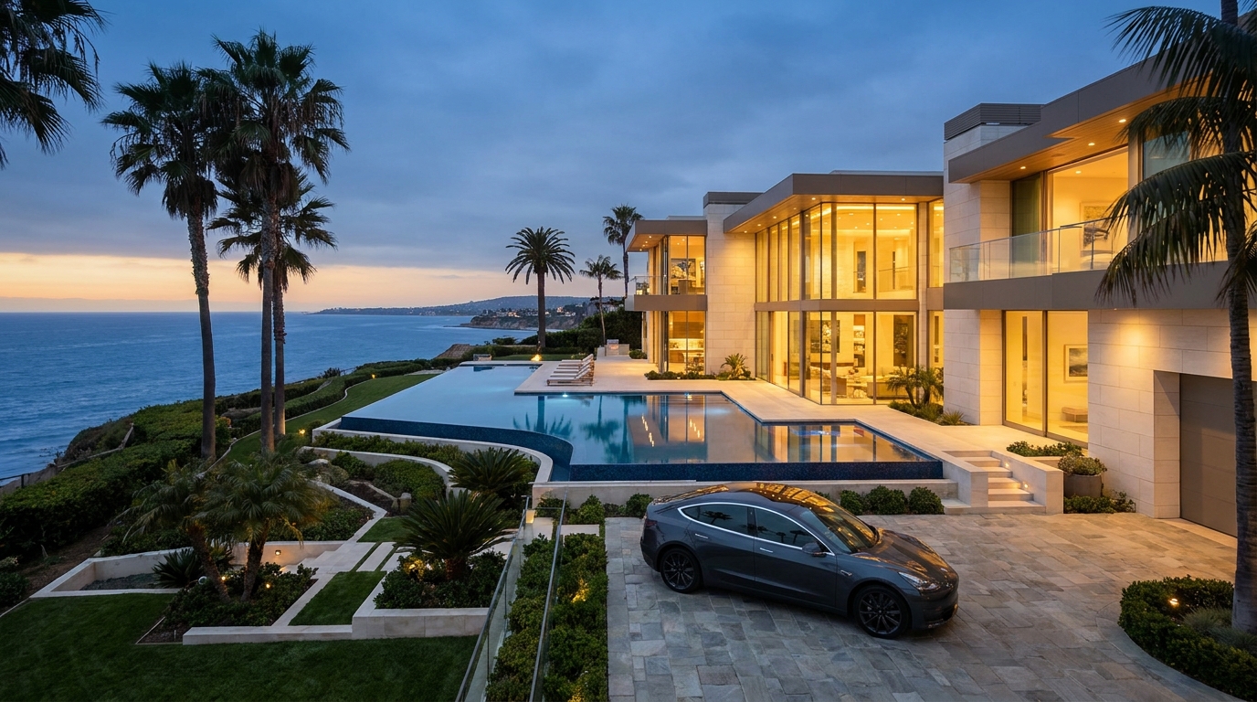 A coastal California property representative of the Orange County market