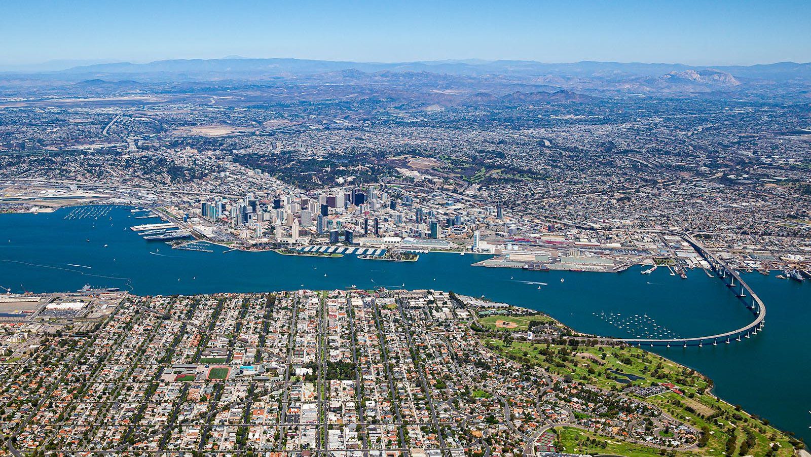 San Diego coastline and La Jolla cliffs aerial, San Diego property management by NextGen Coastal