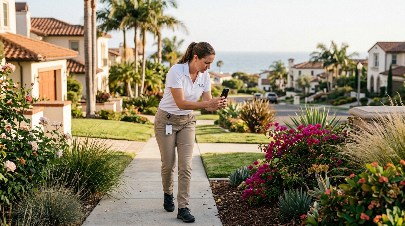 Carlsbad HOA property walkthrough, Carlsbad HOA management by NextGen Coastal