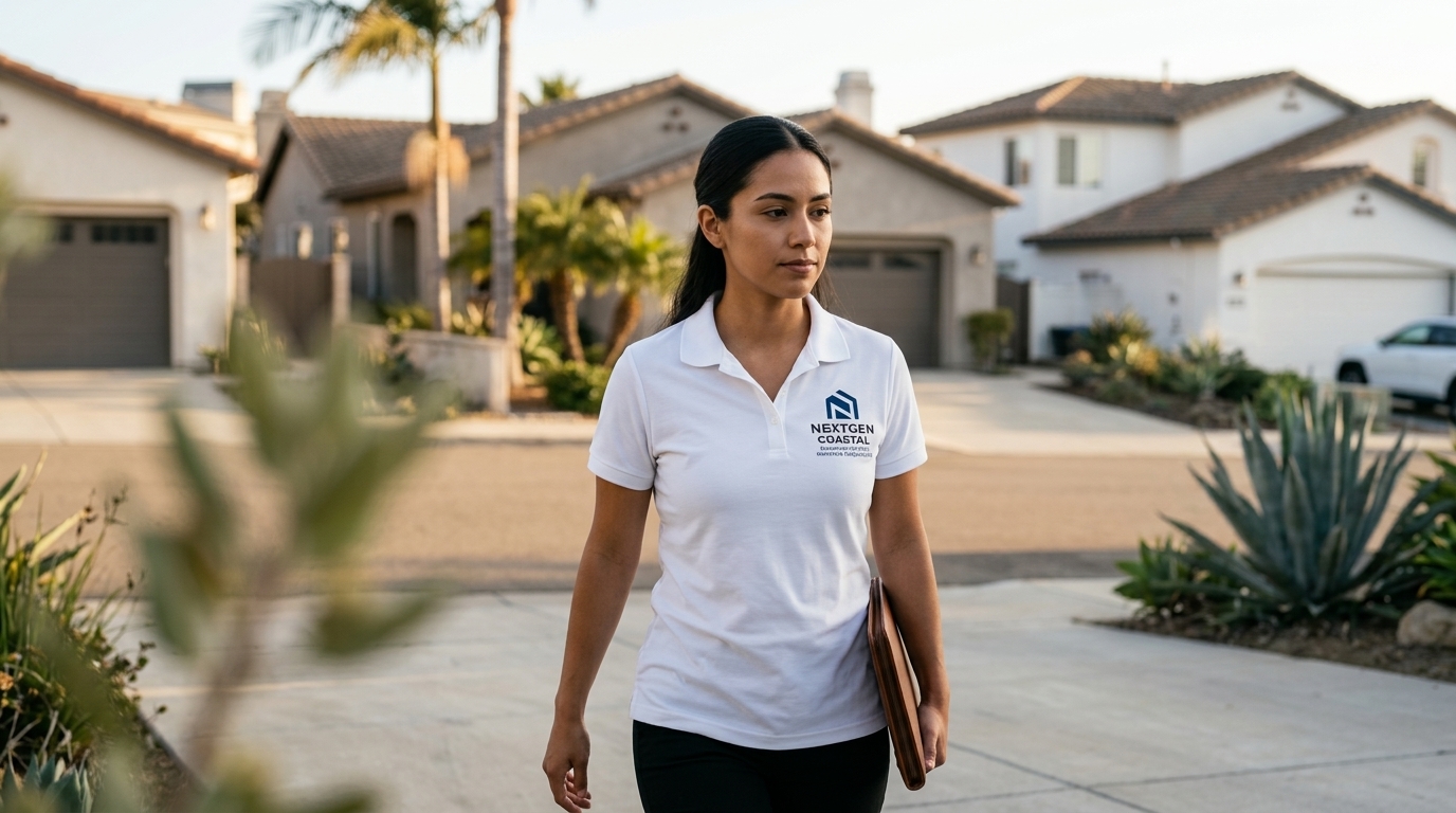 Carlsbad Village neighborhood in Carlsbad, California, Downtown core near the beach with walkable appeal