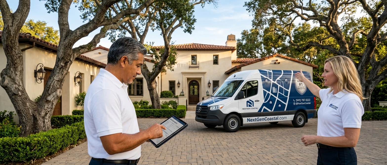 Montecito property management by NextGen Coastal, rental property managers on the job