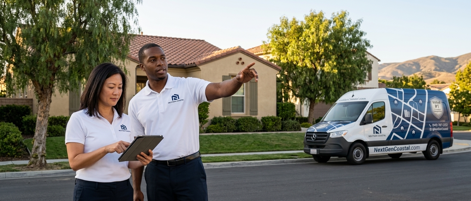 Camarillo property management by NextGen Coastal, rental property managers on the job