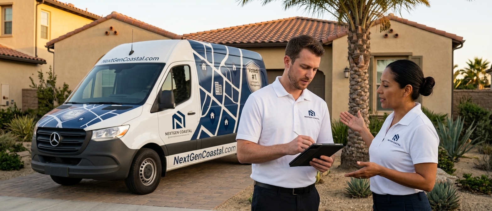 Oxnard property management by NextGen Coastal, rental property managers on the job