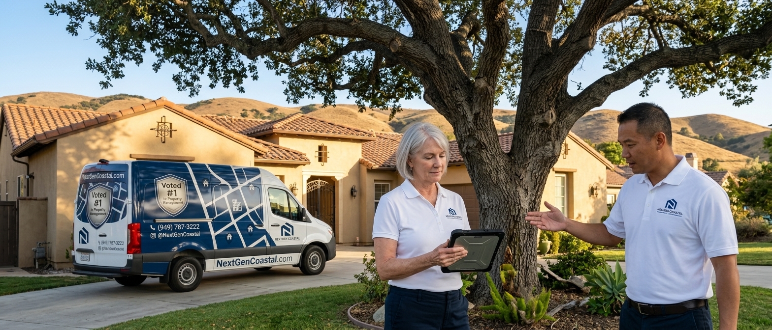 Thousand Oaks property management by NextGen Coastal, rental property managers on the job
