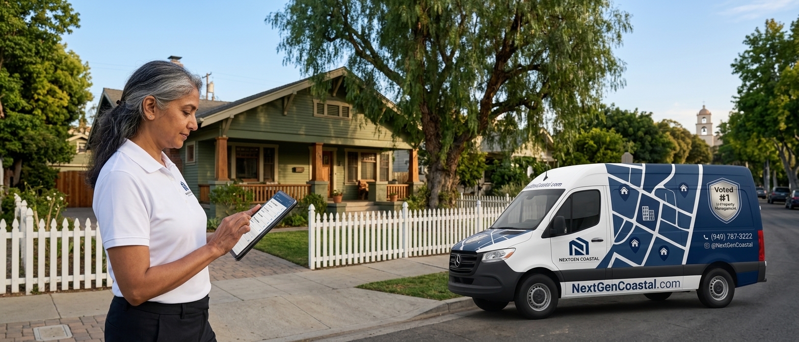 Ventura property management by NextGen Coastal, rental property managers on the job
