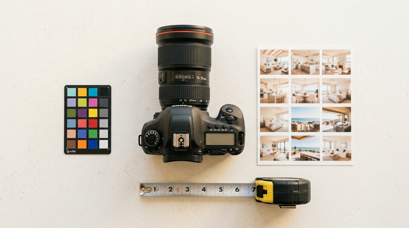 Camera and property listing contact sheet