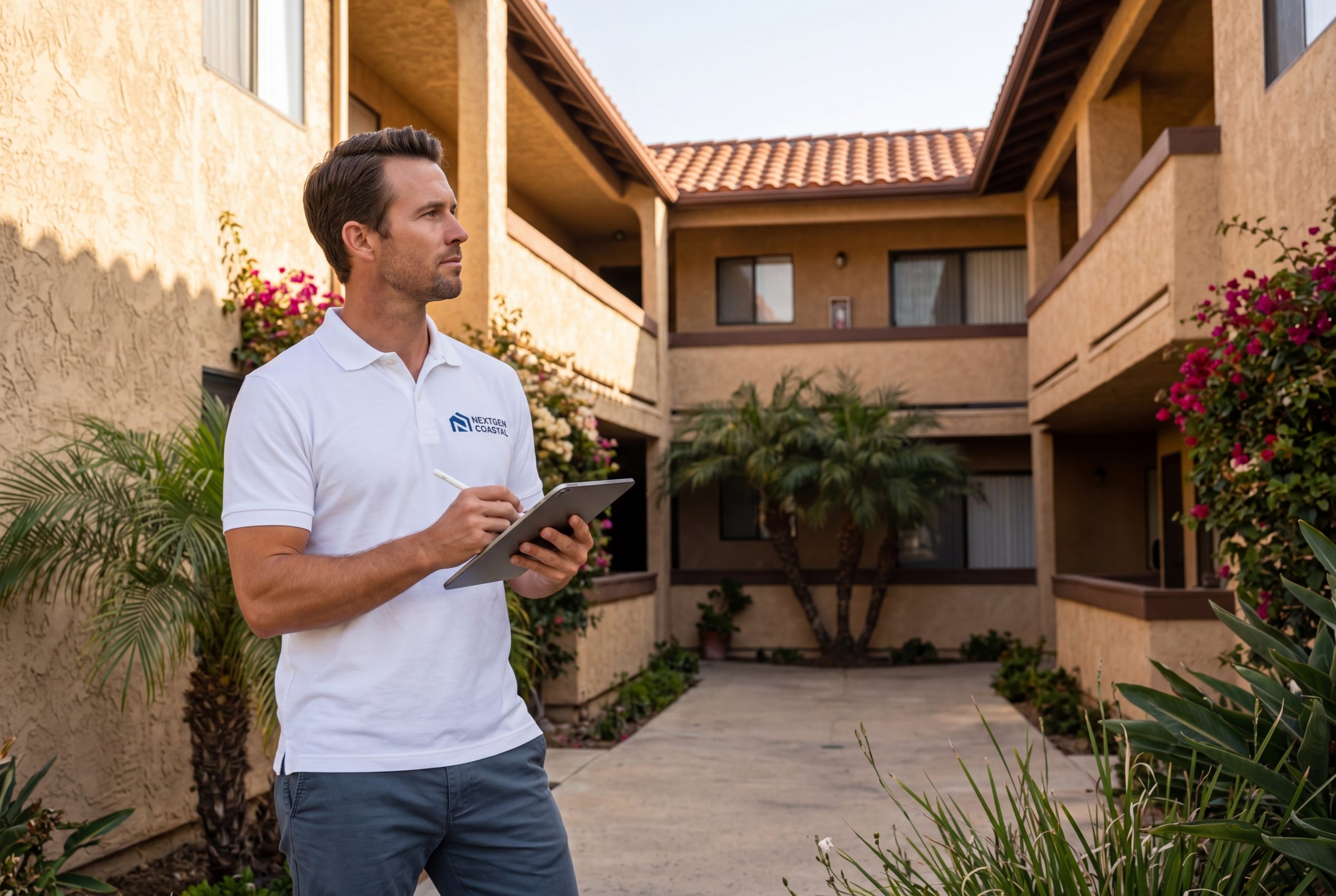 Coastal California small apartment building managed by NextGen Coastal, duplex through 50 units at 5.9%, NOI-driven leasing and tenant ops