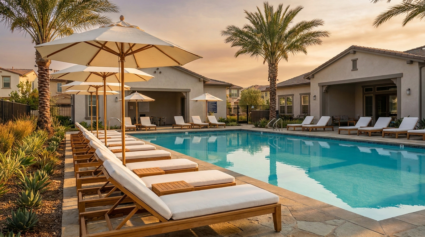 HOA pool common area