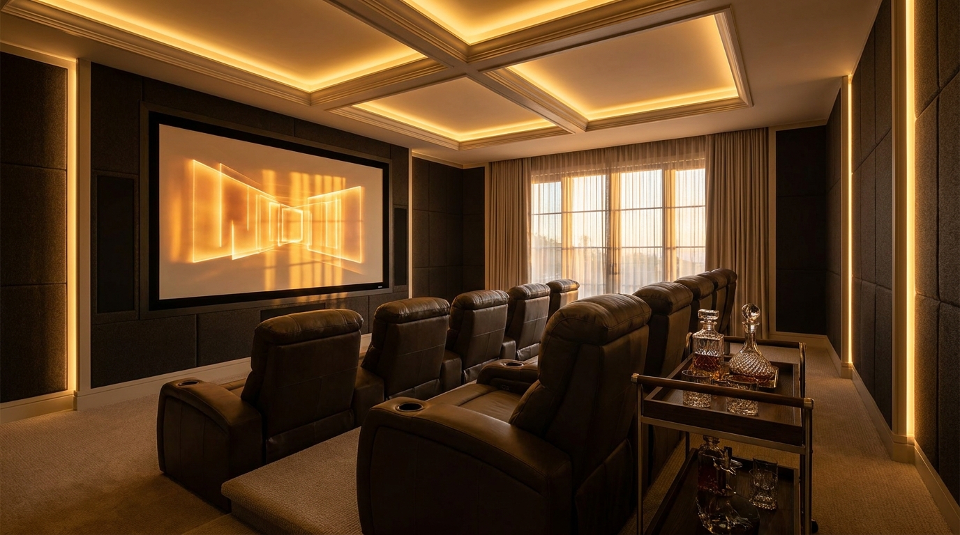 Wine cellars, theaters, terraces, managed with the same care, luxury rental management Orange County by NextGen Coastal