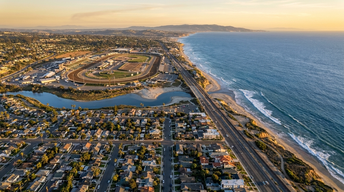 Del Mar coastal vacation rentals above the ocean and racetrack