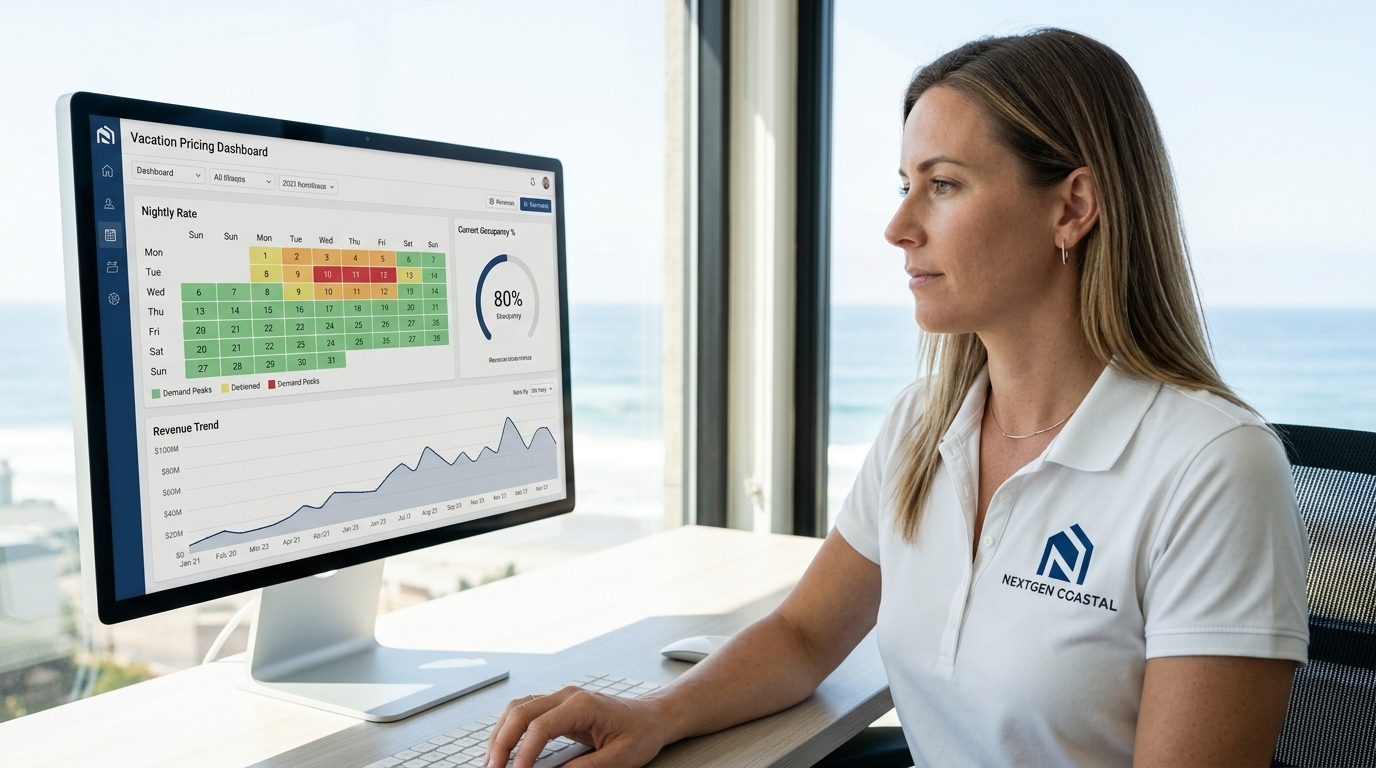 RentVelocity™ STR Pricing, vacation rental management California by NextGen Coastal
